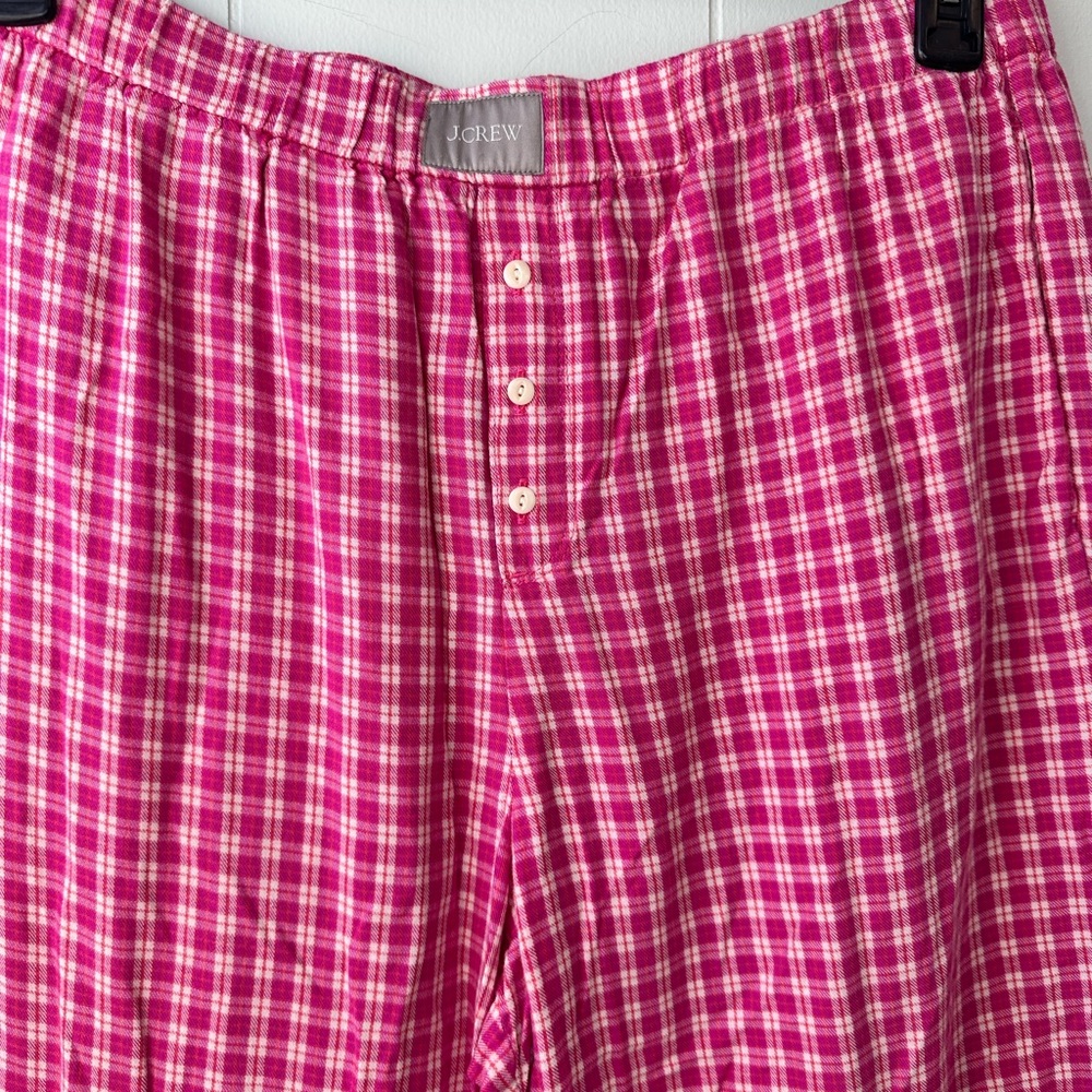J.Crew Pink Plaid Pants